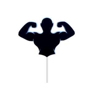 Personalisierter Papier-Cake-Topper - Bodybuilder