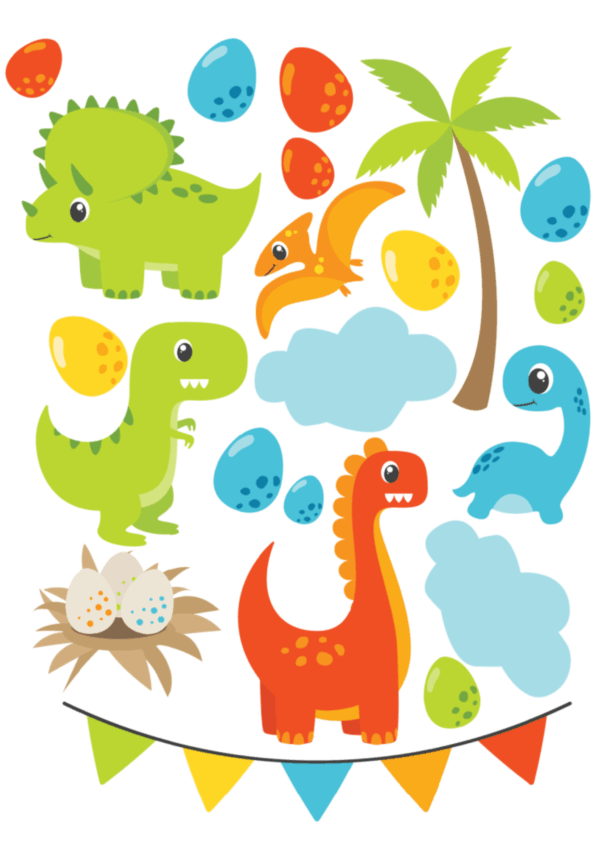 Entzückende Baby-Dino-Welt - Essbarer Ausdruck