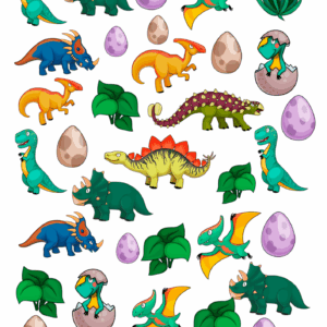 Essbarer Ausdruck mit Dino-Welt