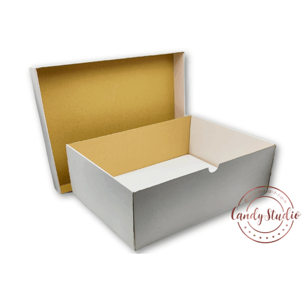 Eckiger Tortenkarton mit Deckel (5er-Pack) – Bild 2