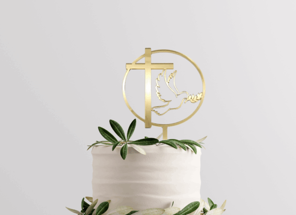 Cake Topper für die Kommunion aus Acryl oder Holz
