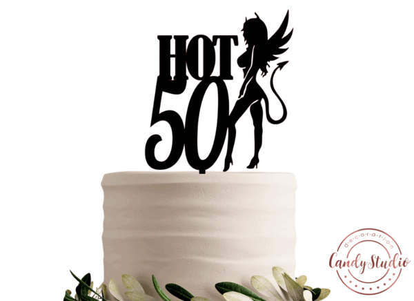Cake Topper "Devil Woman" – Personalisierbar mit Zahl und Schriftzug