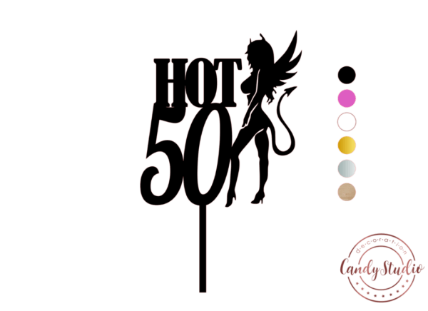 Cake Topper "Devil Woman" – Personalisierbar mit Zahl und Schriftzug – Bild 3