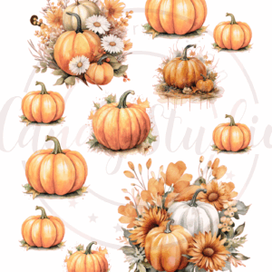 Essbarer Ausdruck "Herbstliche Kürbisse" – In verschiedenen Größen