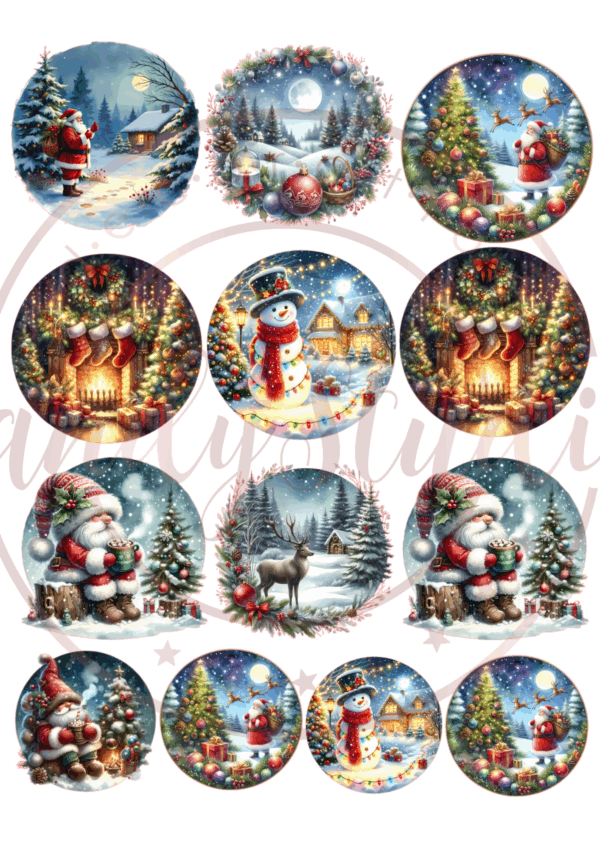 Essbarer Ausdruck "Weihnachtliche Motive"