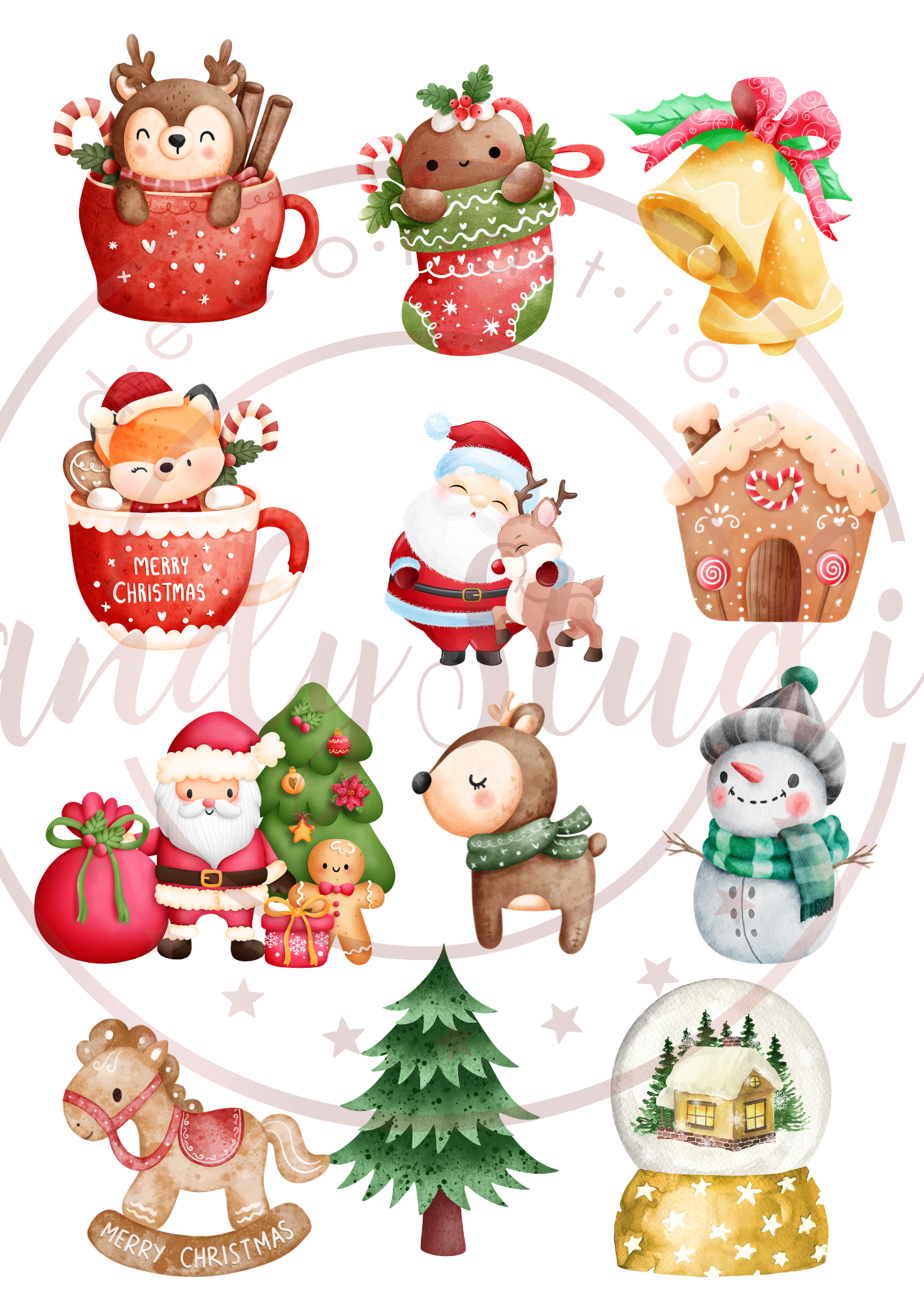 Essbarer Ausdruck "Süße Weihnachtsmotive" – Perfekt für Kinder und festliche Dekorationen