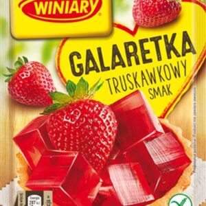 Winiary Erdbeer-Götterspeise – Fruchtige Süßspeise mit intensivem Erdbeergeschmack