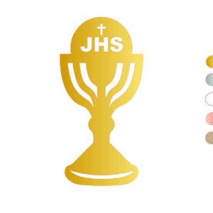 Cake Topper – Schlichter eucharistischer Kelch für Kommunionstorten