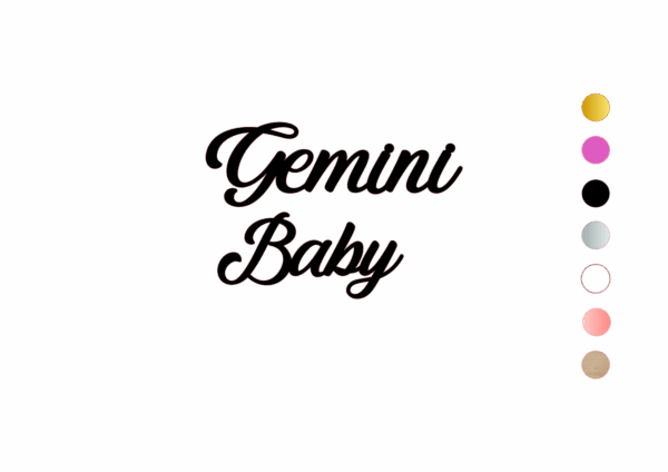 Cake Topper – Zodiac + Baby (z.B. Gemini Baby)
