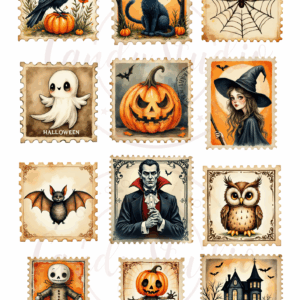 Essbare Aufleger – Halloween Briefmarken für Kekse