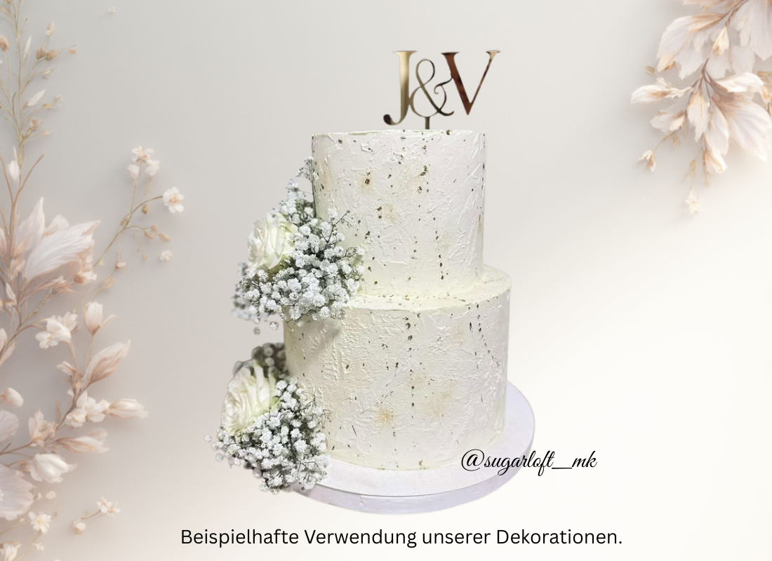 Cake Topper – Initialen mit &-Zeichen – Bild 2
