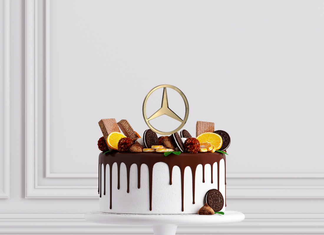 Cake Topper – Emblem im sportlichen Automotive-Style – Bild 2