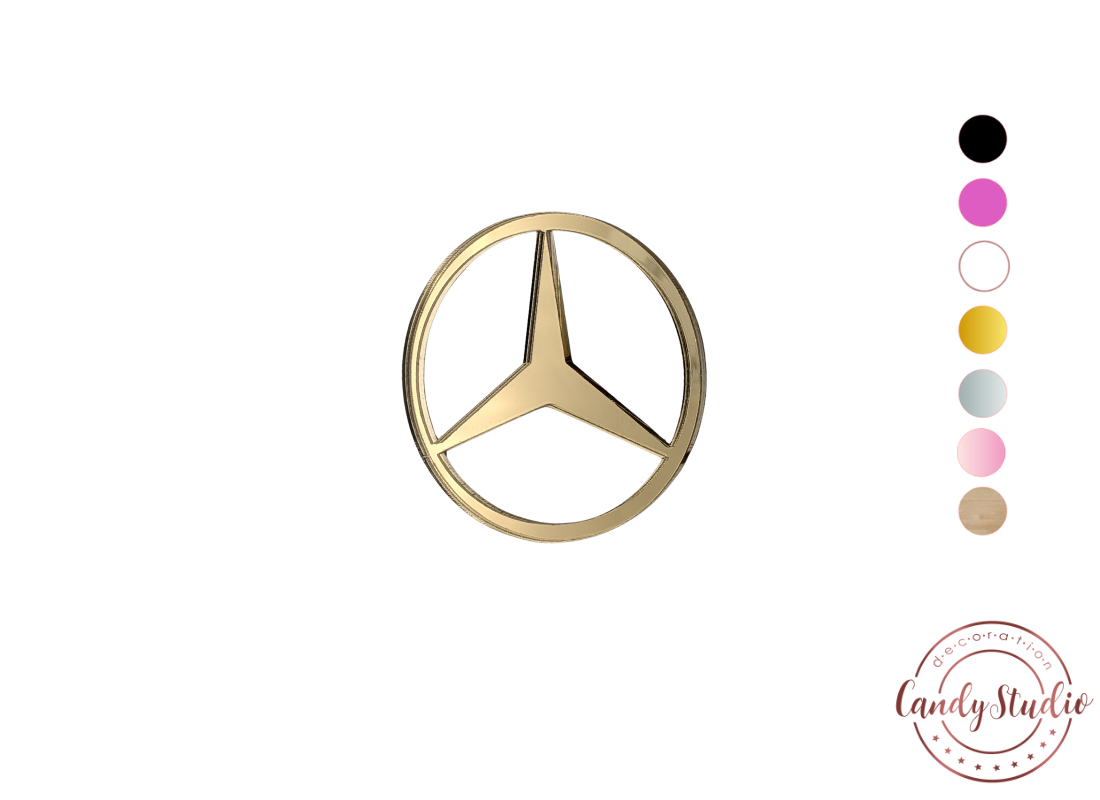 Cake Topper – Emblem im sportlichen Automotive-Style